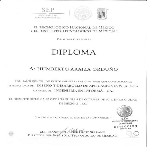 Diploma Ingenieria Informatica | PDF