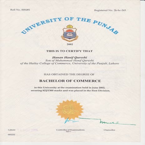 B com degree