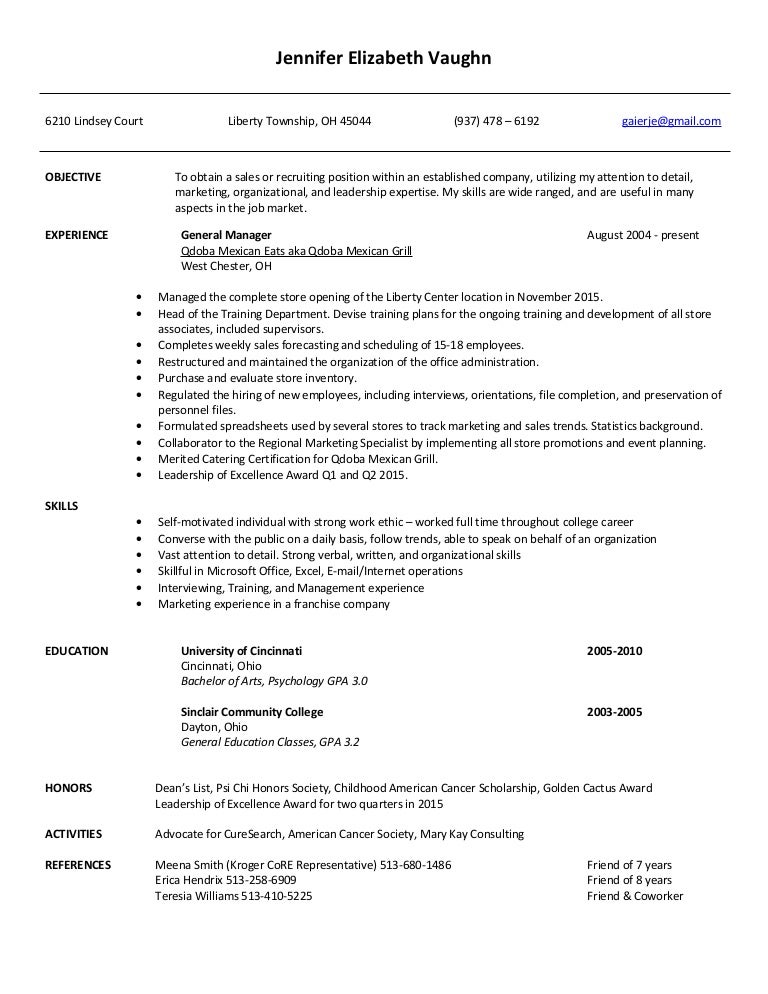 Blank Resume Template Jennifer Complete Resumes - vrogue.co