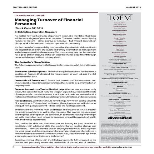 CR15_08 Managing Turnover of Financial Personnel