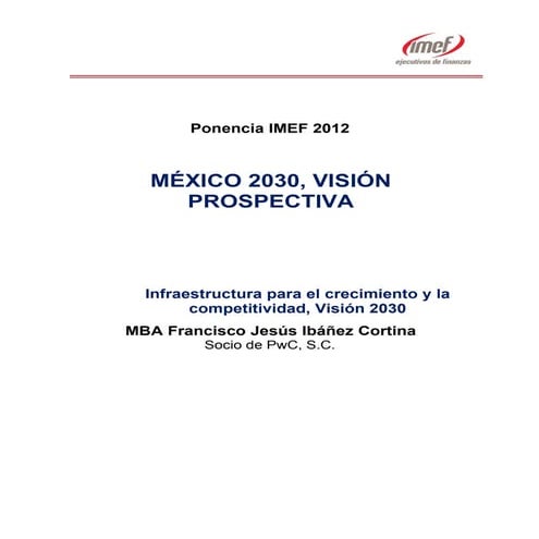 Plan de Inversión en Infraestructura para el Desarrollo con Bienestar ...