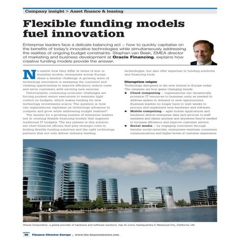 Flexible Funding Models