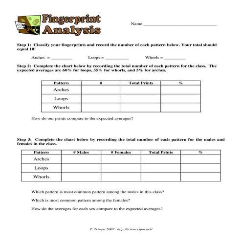 Fingerprint patterns | PPT