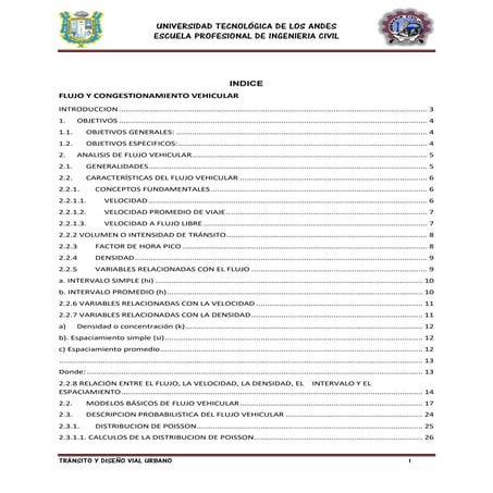 flujo congestionamiento vehicular 