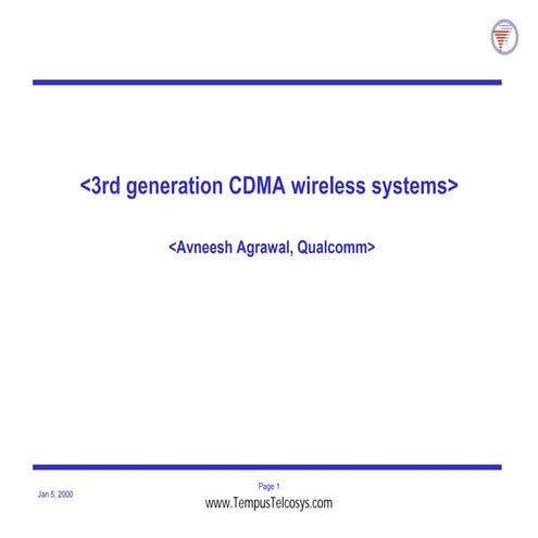 3g cdma-qualcom