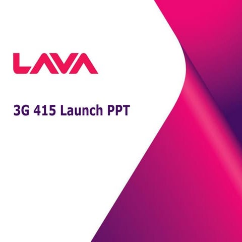 Lava 3G 415 Dual SIM Smartphone in India