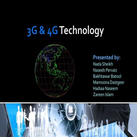 3G,4G | PPTX | Smartphones | Consumer Electronics