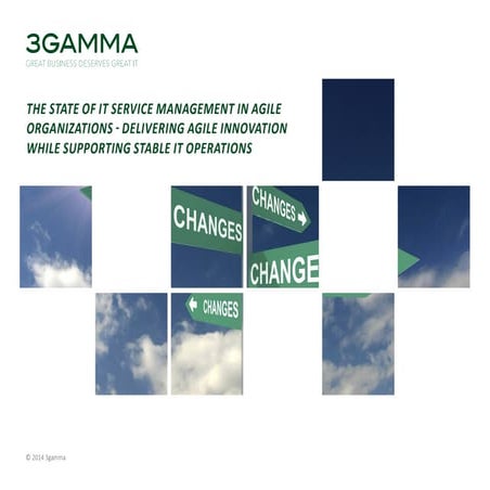 3gamma whitepaper the state of it service management in agile organizations (...