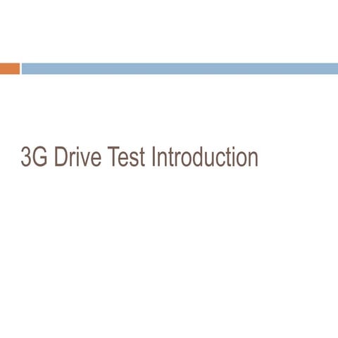 3 g drive test