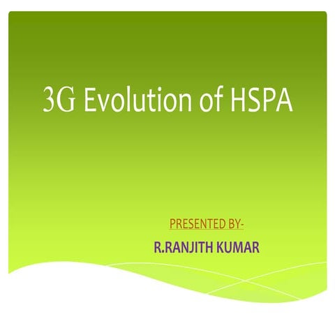 3g evolution of hspa