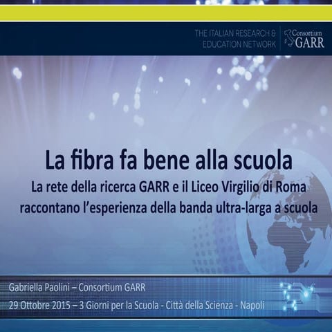 La fibra fa bene alla scuola