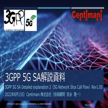 3GPP 5G SA Detailed explanation 2（5G Network Slice Call Flow）