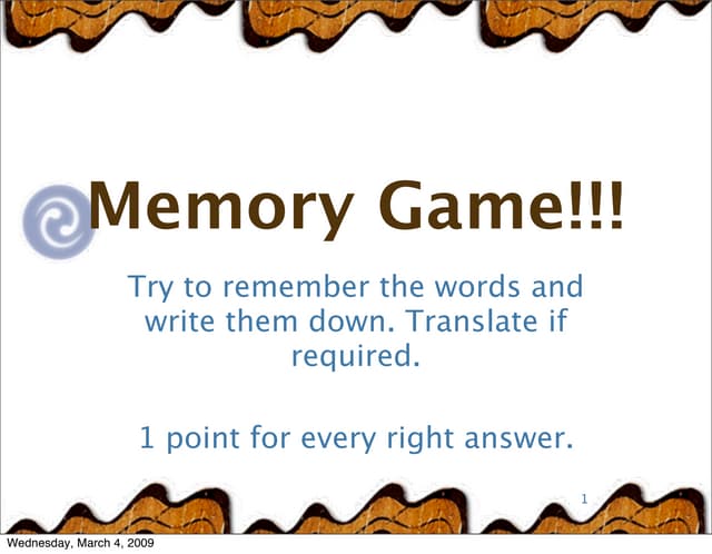 3 Grade Memory Lesson 4ver2.Key