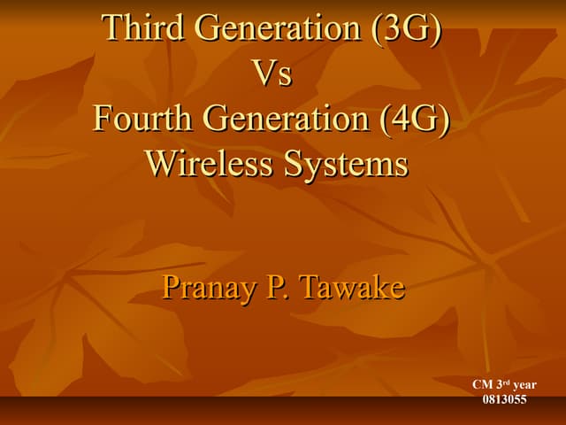 3g and 4g