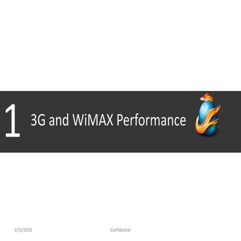 3 G Vs Wi Max Performance