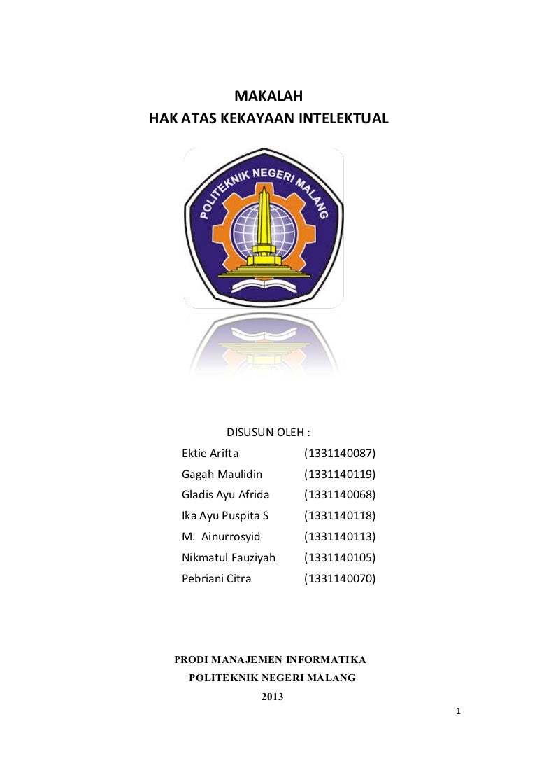 HAKI (Hak Atas Kekayaan Intelektual)