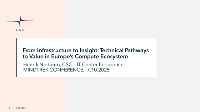From Infrastructure to Insight: Technical Pathways to Value in Europe’s Compute Ecosystem.pdf