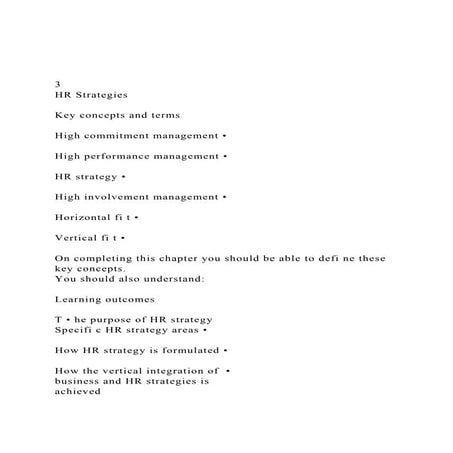 3HR StrategiesKey concepts and termsHigh commitment .docx