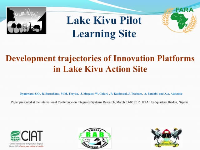 Opportunities for higher impact agricultural research for development – A systematic review on a generic theory of change linking multi-stakeholder platforms to development outcomes and available tools by Murat Sartas