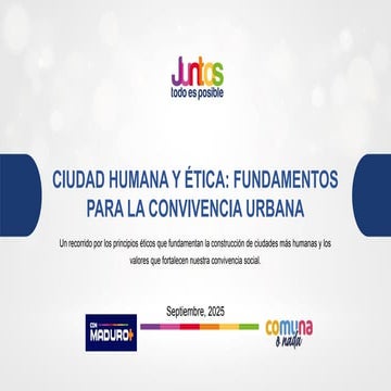 fundamento de ciudad humana en Venezuela