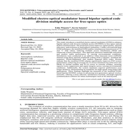 Modified electro-optical modulator based bipolar optical code division ...