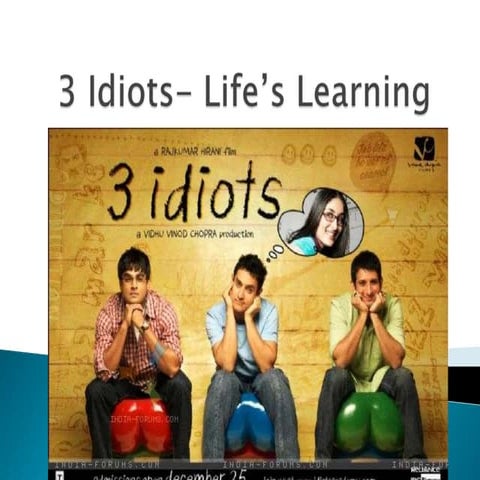 3 idiot learning  