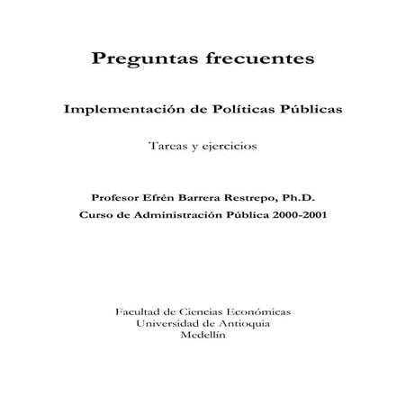 POLÍTICAS PÚBLICAS:Preguntas frecuentes sobre la  implementación de políticas públicas.pdf