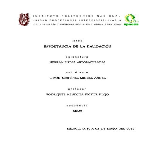 3 importancia de la validación