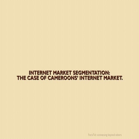  internet market segmentation