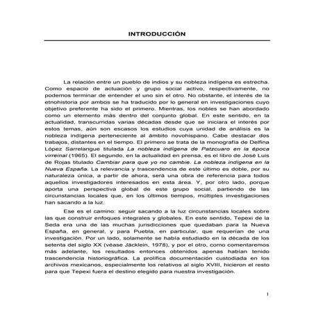 La Nobleza Indígena de Tepexi de la Seda Durante el Siglo XVIII. La ...