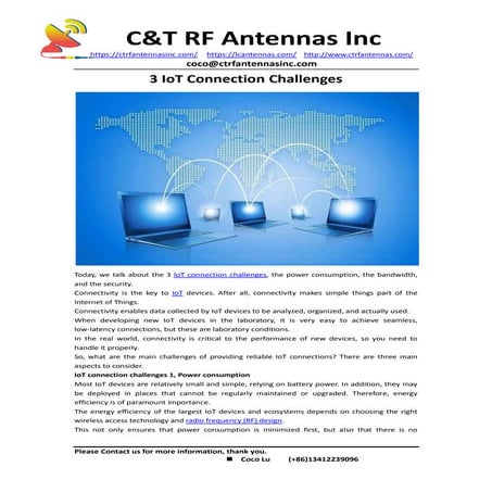 3 IoT Connection Challenges