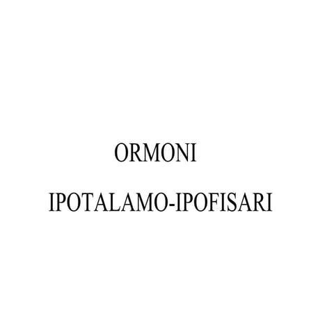 Ormoni ipofisari e prostanoidi