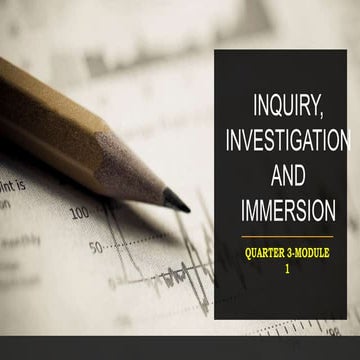 Inquiry, investigation and immersion Lesson 1 Brainstorming.pptx