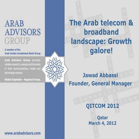 5  QITCOM 2012 - Jawad Abbassi  (Next Gen Broadband)