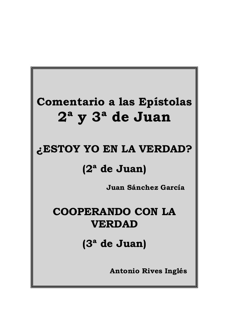 3 Juan Apuntes