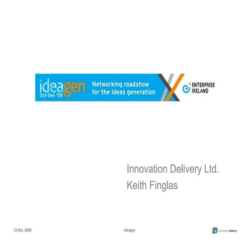 Keith Finglas - Ideagen event in WIT