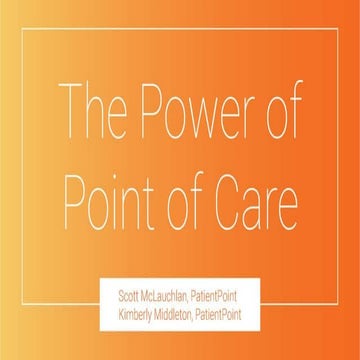 The Power of Point of Care Marketing