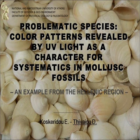 Problematic species: color patterns revealed by UV light as a character for s...