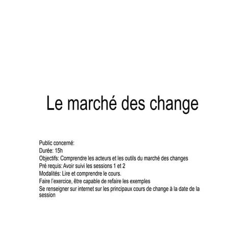 cours--Le marché des changes-licence.ppt