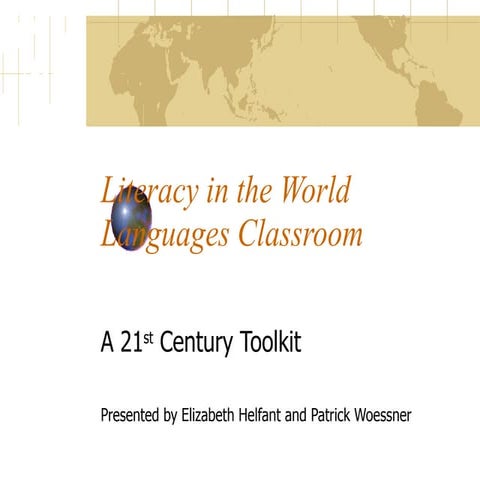 3 Literacy In The World Languages Classroom
