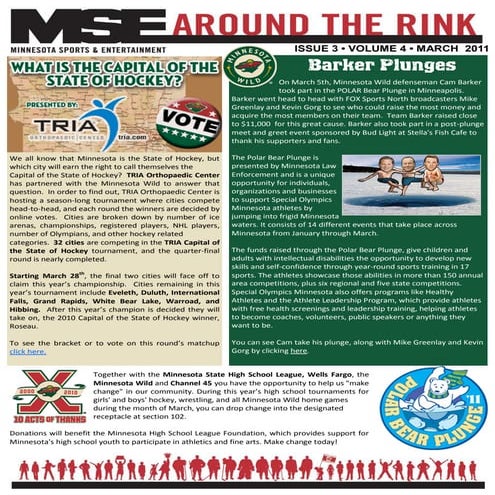 MSE Around the Rink - March 2011