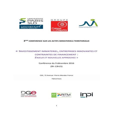 3a Conferência Internacional sobre Ativos Intangíveis