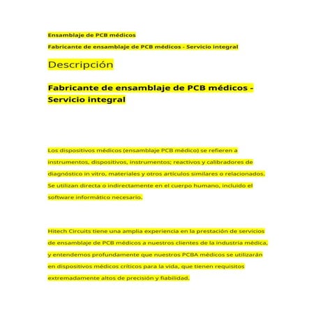 Ensamblaje de placa de PCB médico a medida .docx