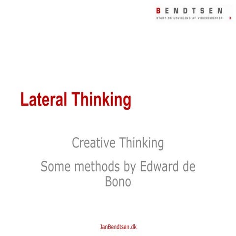Lateral Thinking - 3 methods