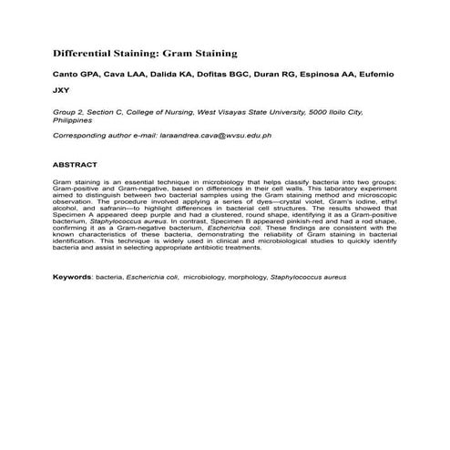 MICROPARA LAB REPORT IMMUNITYYYYYYYYYYYYYYYYYYYYYYY | PDF