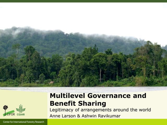 Multilevel Governance and Benefit Sharing