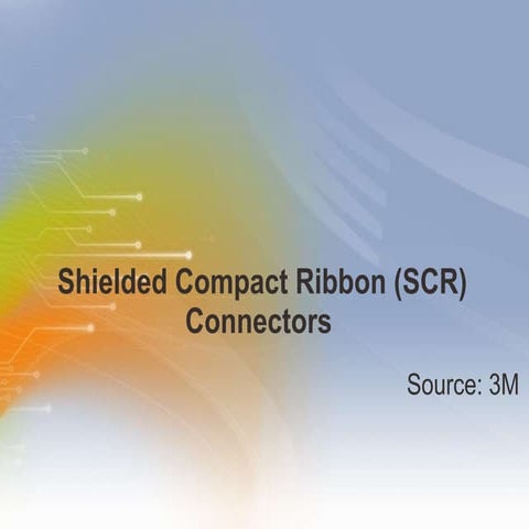 Shielded Compact Ribbon (SCR) Connectors 