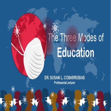 3 modes of education pdf