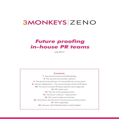 Future proofing in-house PR teams - 3 monkeys | ZENO