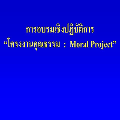 3 moral project
